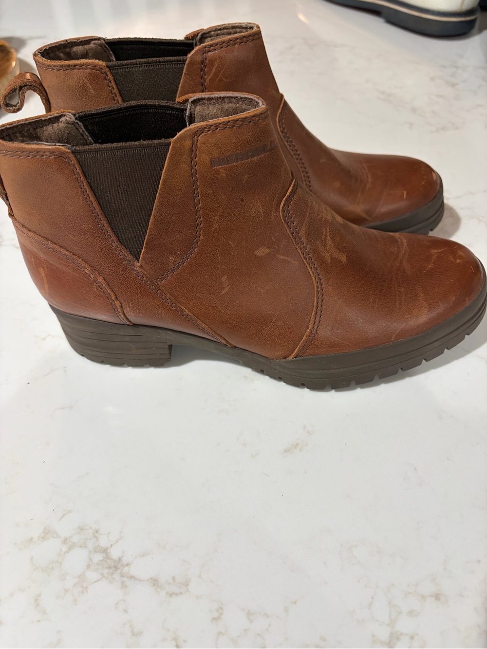 Merrell City Leaf Chelsea Leather Slip-on Women Size 6.5